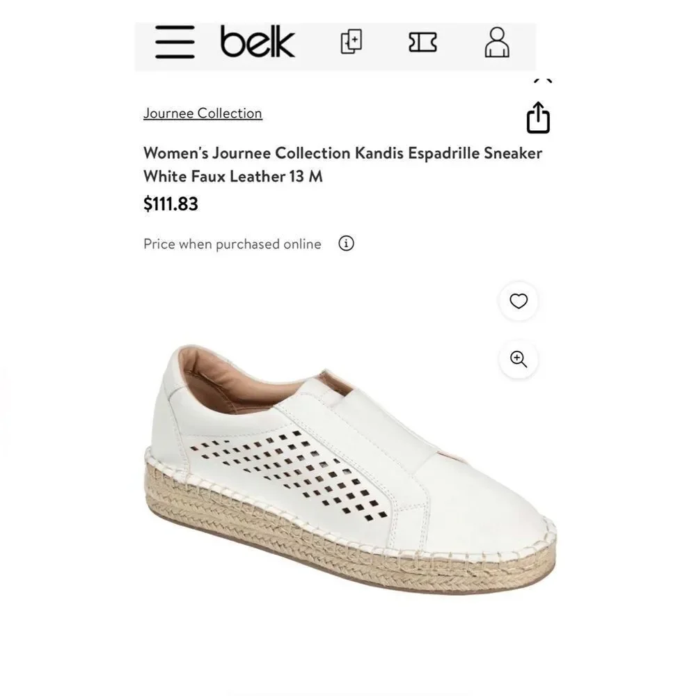 Journee Collection Kandis Espadrille Sneakers